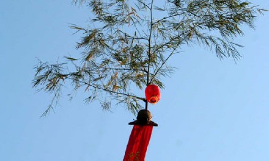 Cây nêu trong kiến trúc cảnh quan hiện đại