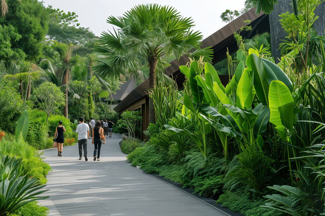 Hoàng Nguyên Landscape chuyên thi công cây xanh uy tín và chất lượng.