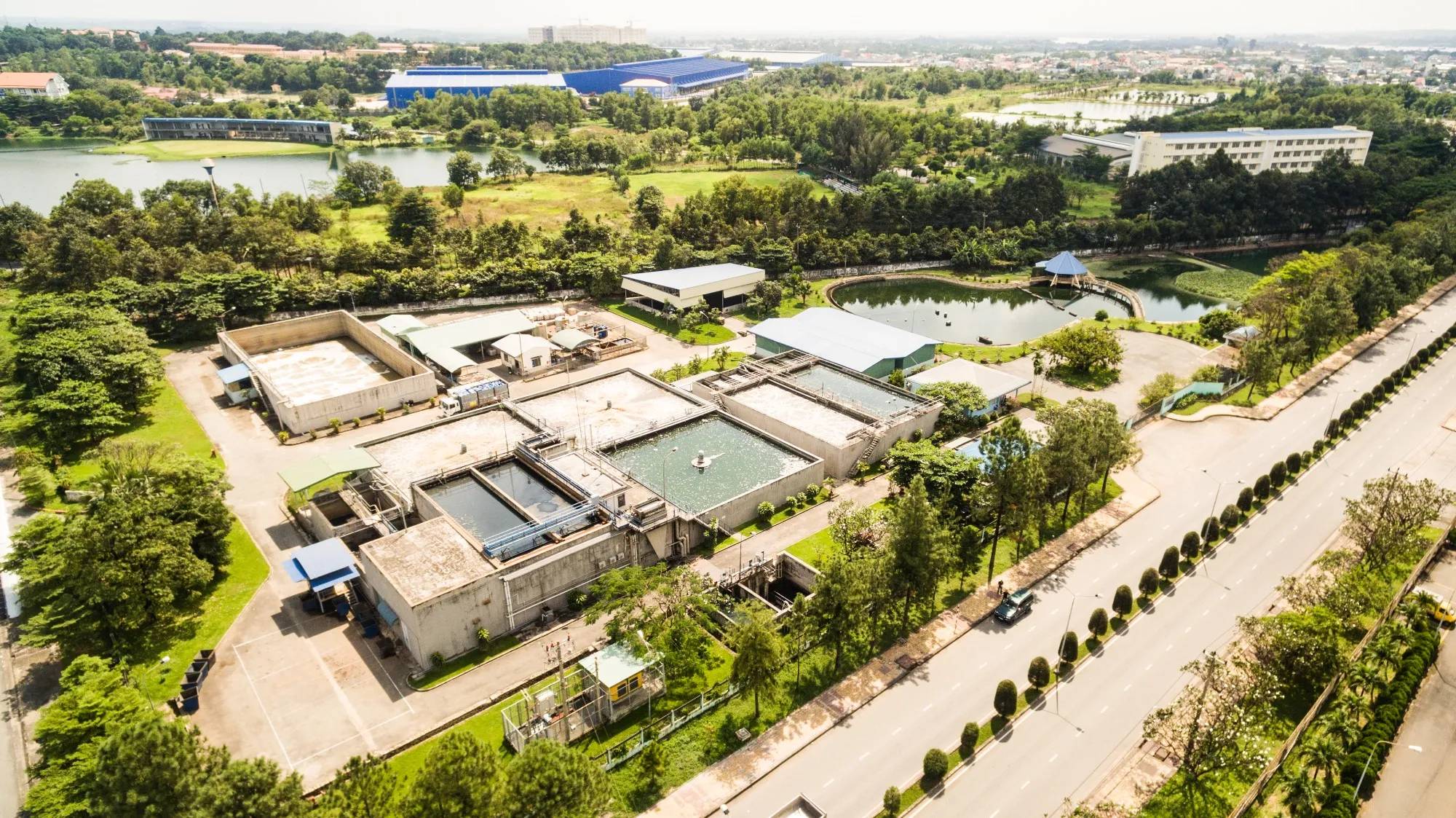 Cảnh quan xanh tốt giúp nâng tầm uy tín doanh nghiệp.