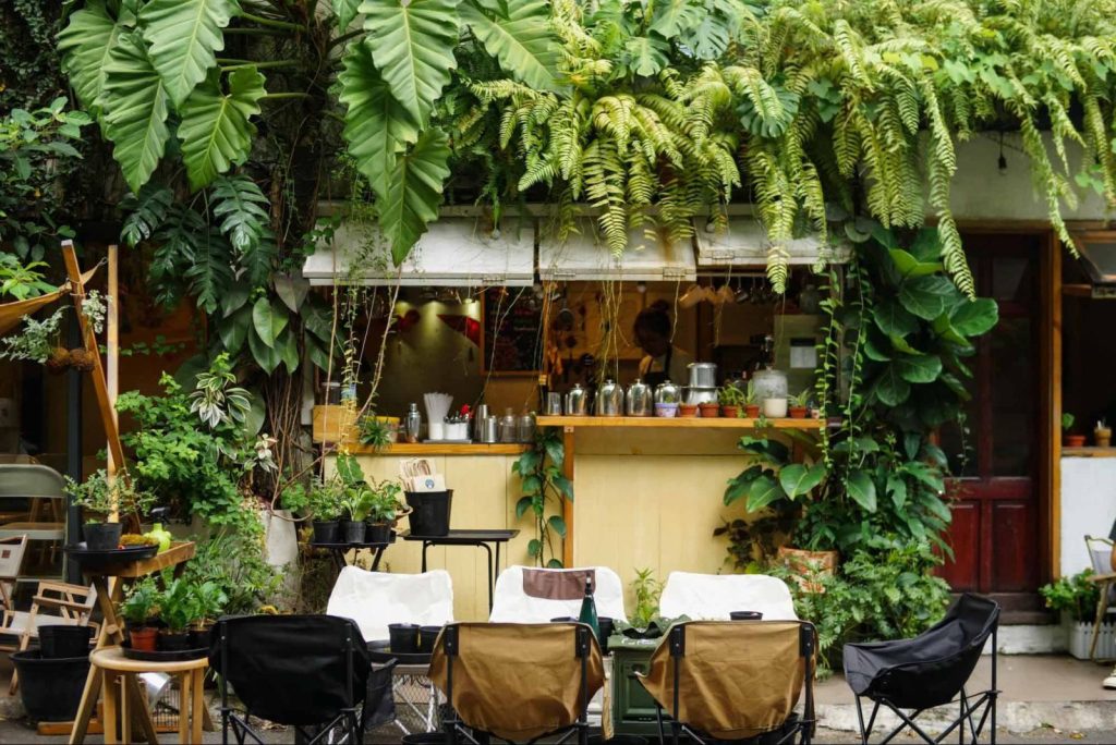 Mô hình cafe sân vườn nhỏ tại nhà
