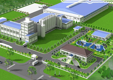 Bản thiết kế thi công cảnh quan nhà máy tại Hata