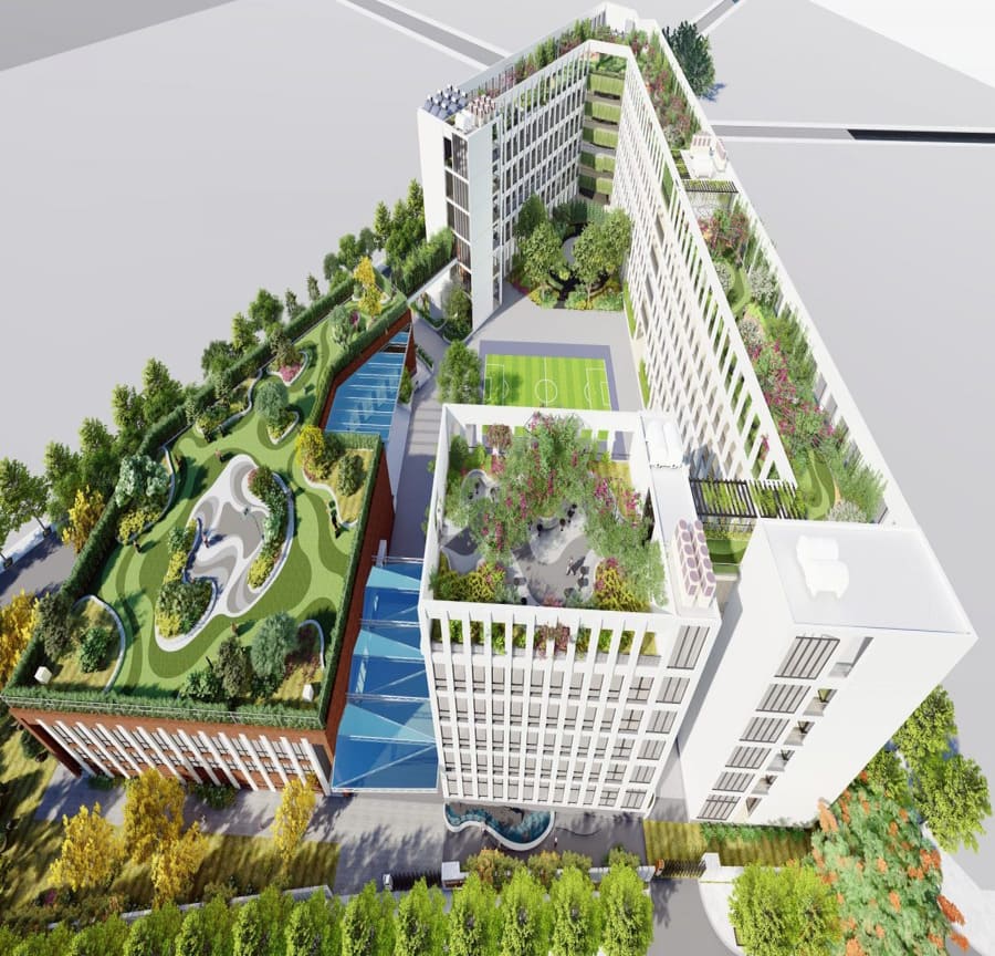 mẫu thiết kế cảnh quan trường học đẹp 1