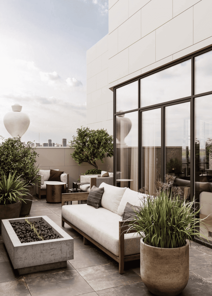 Vườn sân thượng hiện đại