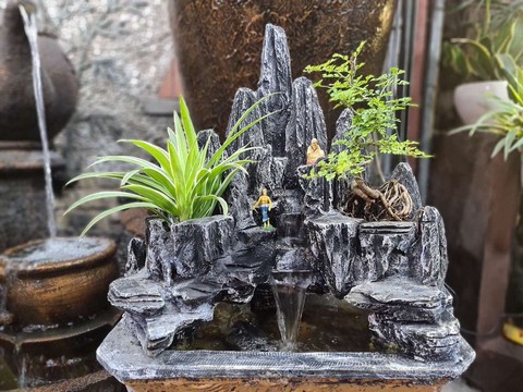 Tiểu cảnh thác nước mini để bàn
