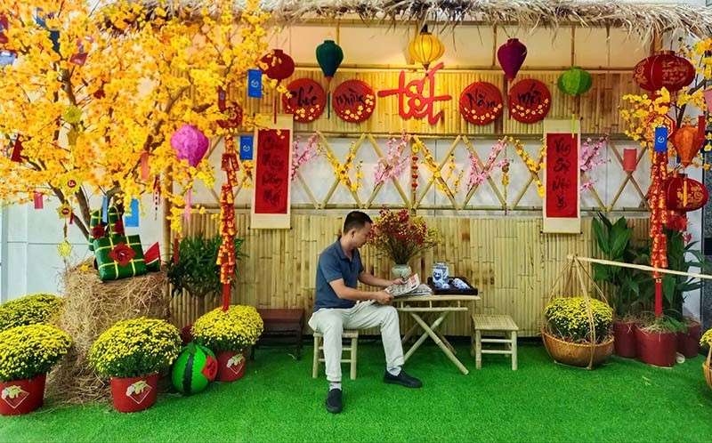 Cách trang trí cổng chào Tết đẹp, độc đáo