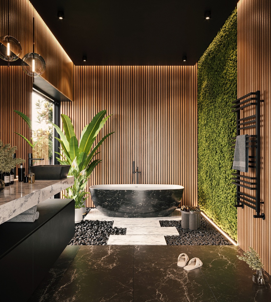 mẫu vách tường cây xanh đẹp 4